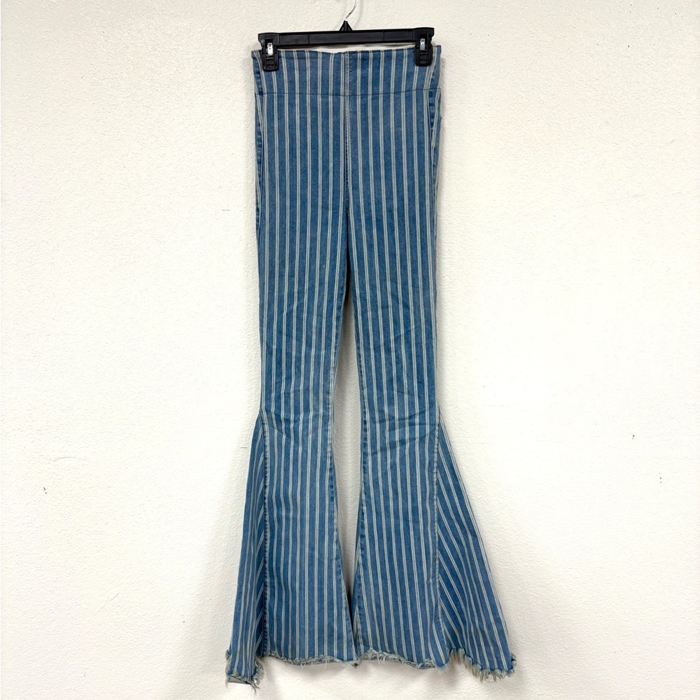 Striped Flared Women's Jeans